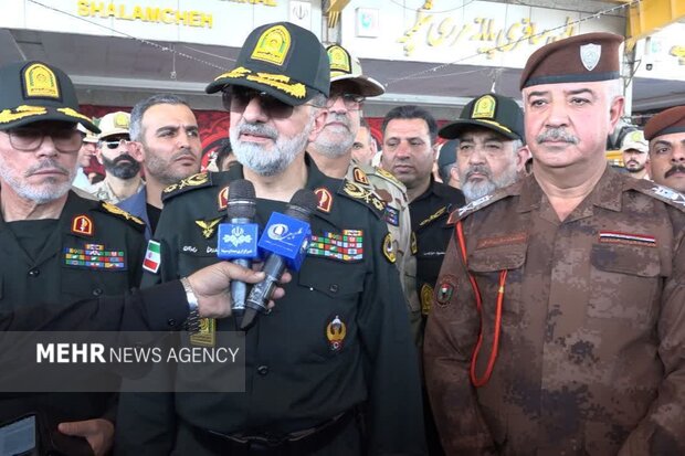 سردار رادان: زمان ایستایی زائران اربعین حسینی در مرز فقط ۴ ثانیه است