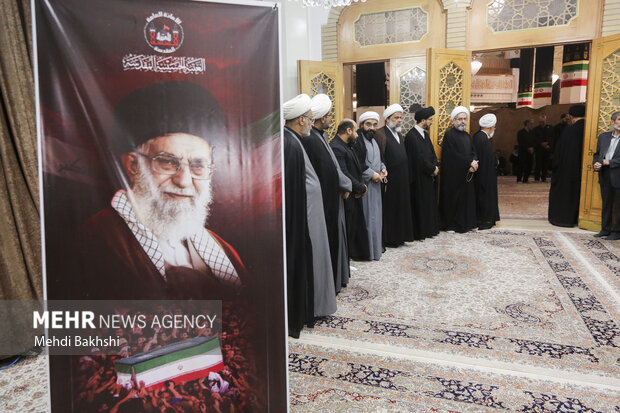 مراسم گرامیداشت رهبر شهید از سوی عتبه حسینیه در قم