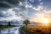 سامانه بارشی در حال خروج از استان سمنان؛ افزایش دما از شنبه