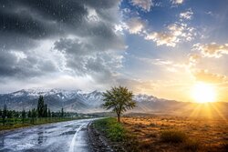 سامانه بارشی در حال خروج از استان سمنان؛ افزایش دما از شنبه