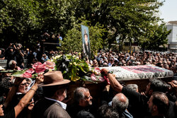 Funeral of veteran Iranian actor “Akbar Abdi” in Tehran
