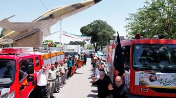 آتش‌نشانان قزوینی برای خدمت‌رسانی به زائران اربعین راهی نجف شدند