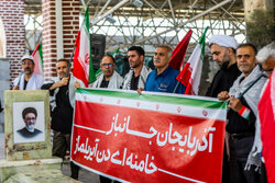 کاروان جان‌فدایان آذربایجان راهی خلیج فارس شد