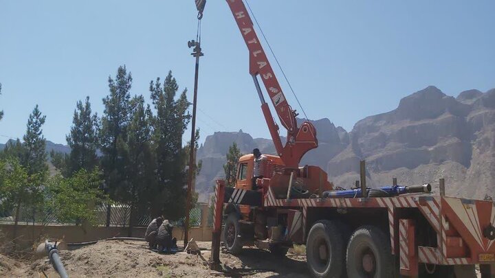 آبدهی چاه آب شرب اسلامیه شهرستان تفت افزایش یافت