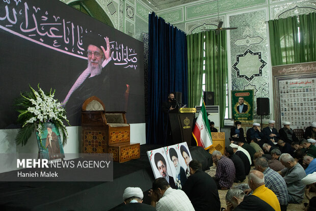 گرامیداشت پانزدهمین روز تدفین پیکر مطهر امام شهید در گرگان