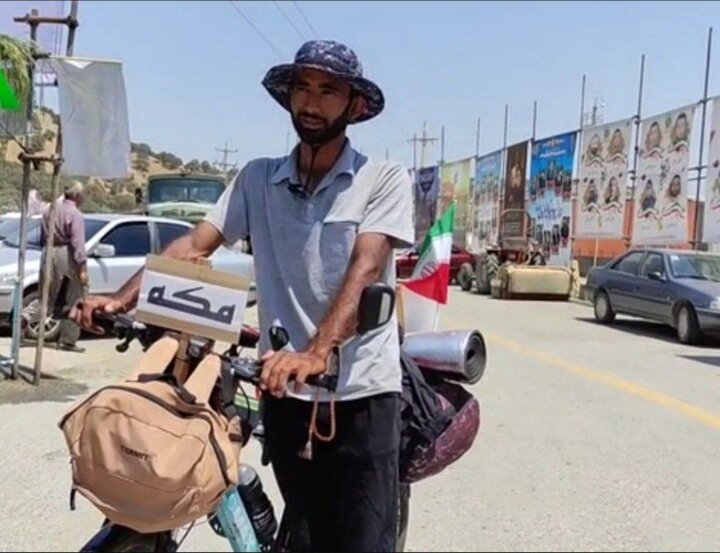 رکاب‌زنی زائر تاجیکستانی پس از ۳۶ روز به مرز باشماق رسید