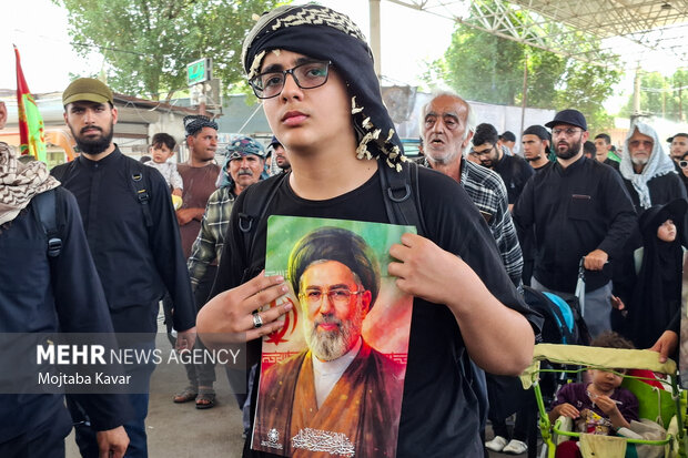 تردد زوار اربعین حسینی در مرز مهران