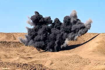 اصابت پرتابه دشمن به محل خالی از سکنه و ابنیه در جنوب آذربایجان غربی