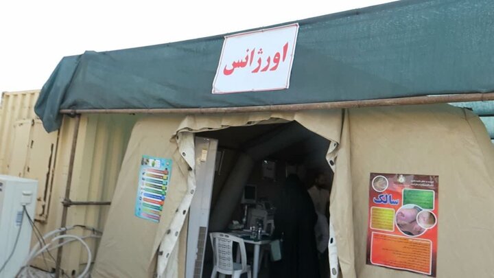 برپایی بیمارستان صحرایی نیروی زمینی ارتش در مرز خسروی