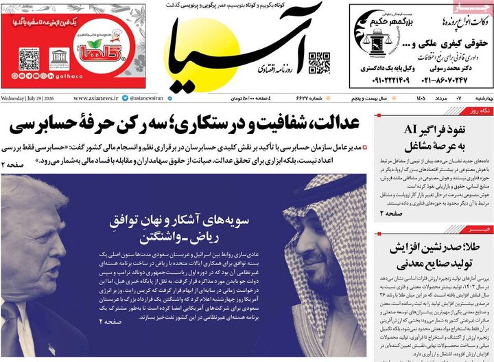 روزنامه‌های ورزشی ۷ مرداد
