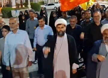 راهپیمایی و اجتماع شبانه مردم انقلابی آبدان