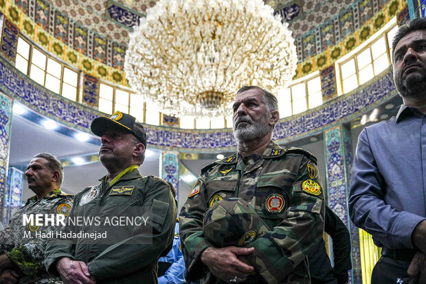 مراسم استقبال از پیکر خلبان شهید مجید کاظمی در شیراز
