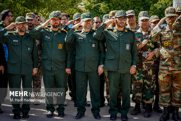 مراسم استقبال از پیکر خلبان شهید مجید کاظمی در شیراز