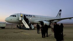 زائران اربعین از فرودگاه بین‌المللی شاهرود راهی نجف اشرف شدند