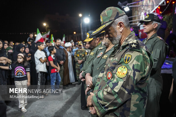وداع با پیکر شهید سرتیپ دوم خلبان مجید کاظمی در شیراز
