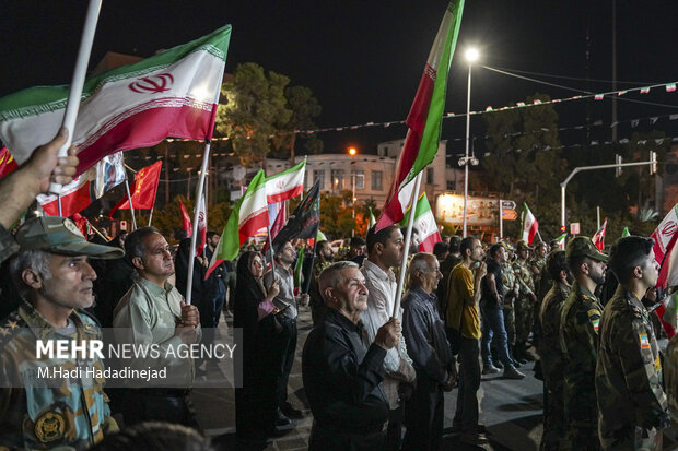وداع با پیکر شهید سرتیپ دوم خلبان مجید کاظمی در شیراز