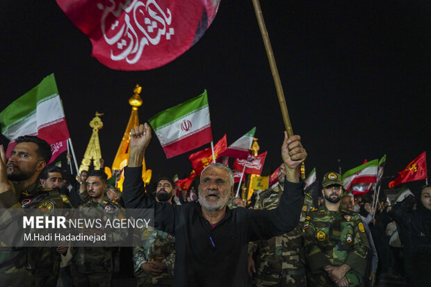 وداع با پیکر شهید سرتیپ دوم خلبان مجید کاظمی در شیراز