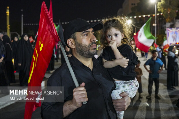 وداع با پیکر شهید سرتیپ دوم خلبان مجید کاظمی در شیراز