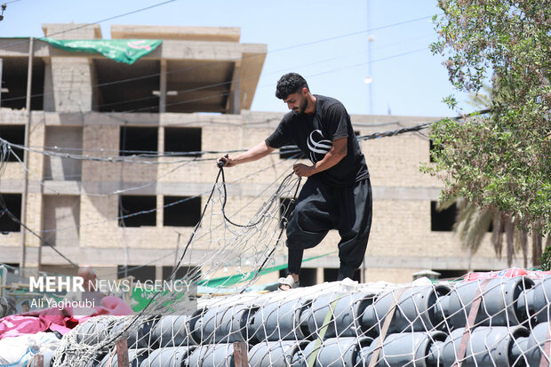 آماده سازی موکب محسنین گیلان در کربلای معلی