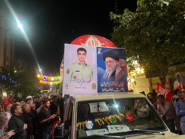 تشییع شهید مدافع امنیت «شهید میثم کرمی» در شهرکرد