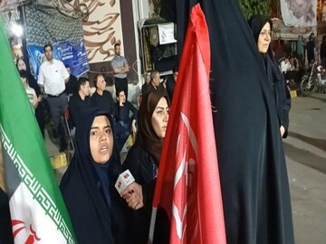پشتیبانی مردم سنندج از نظام اسلامی در تجمع شبانه