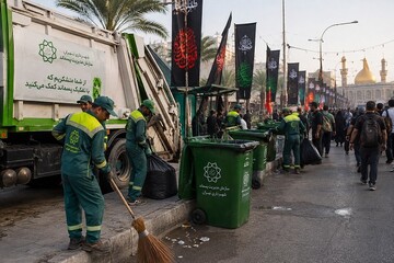 تہران سے کربلا تک؛ زائرین اربعین کی خدمت اور صفائی کے لیے تہران میونسپلٹی کا وسیع آپریشن