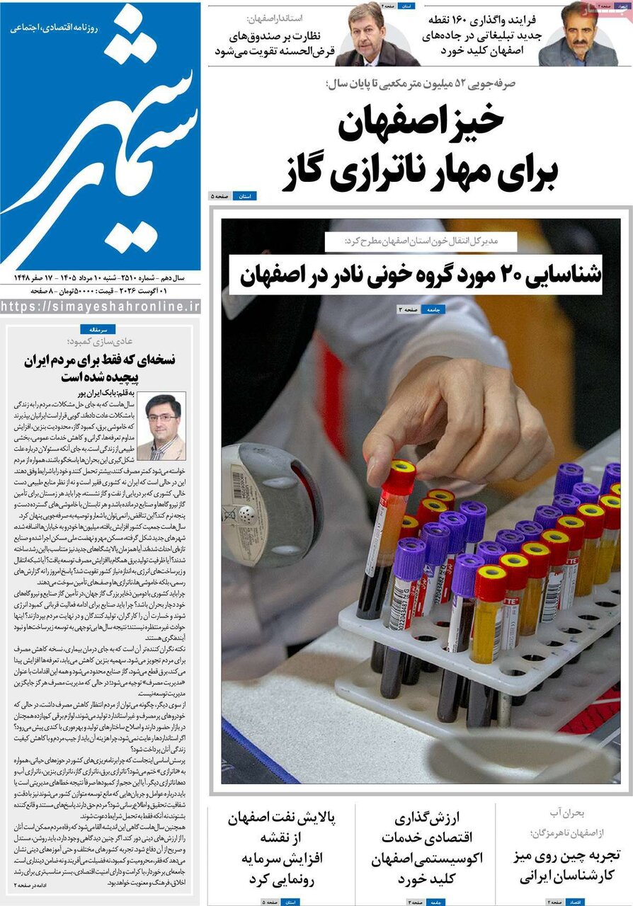روزنامههای اصفهان روزنامههای اصفهان