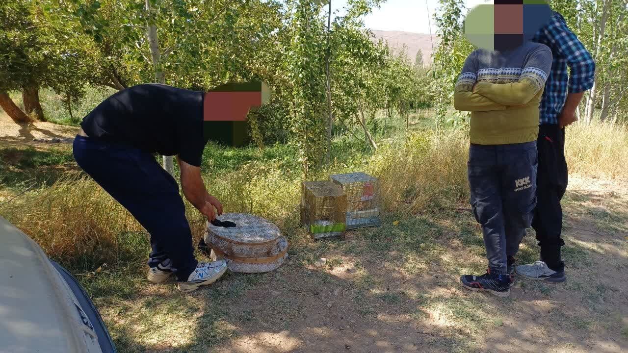 دستگیری متخلفان زنده‌گیری پرندگان در بروجن
