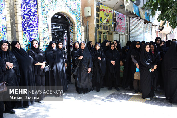 تشییع پیکر مطهر جانباز شهید قربانعلی مرگان در بجنورد