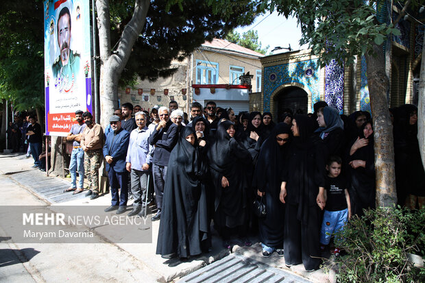 تشییع پیکر مطهر جانباز شهید قربانعلی مرگان در بجنورد