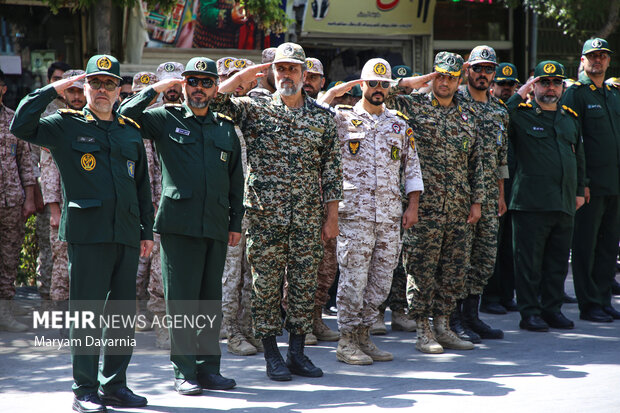 تشییع پیکر مطهر جانباز شهید قربانعلی مرگان در بجنورد