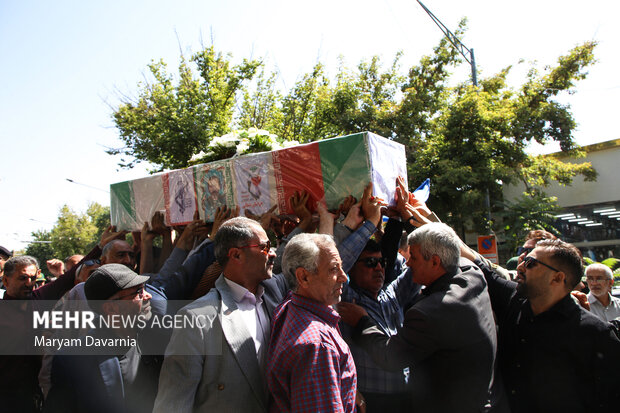 تشییع پیکر مطهر جانباز شهید قربانعلی مرگان در بجنورد