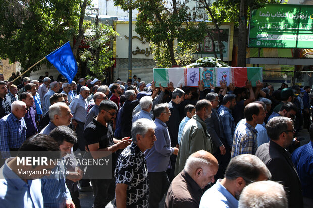 تشییع پیکر مطهر جانباز شهید قربانعلی مرگان در بجنورد