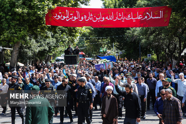تشییع پیکر مطهر جانباز شهید قربانعلی مرگان در بجنورد