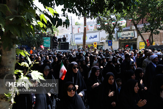تشییع پیکر مطهر جانباز شهید قربانعلی مرگان در بجنورد
