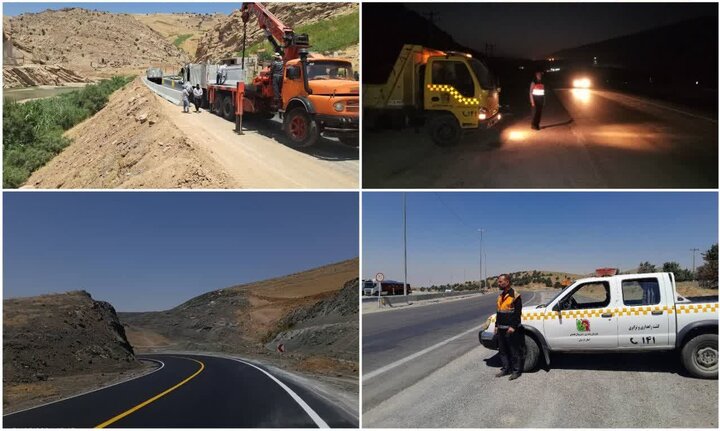 استقرار ۴۸ گشت راهداری در محورهای لرستان؛تمهیدات ویژه تردد زوار اربعین