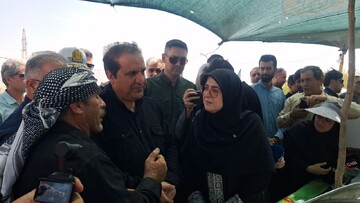 سخنگوی دولت از مرز چیلات در شهرستان دهلران بازدید کرد