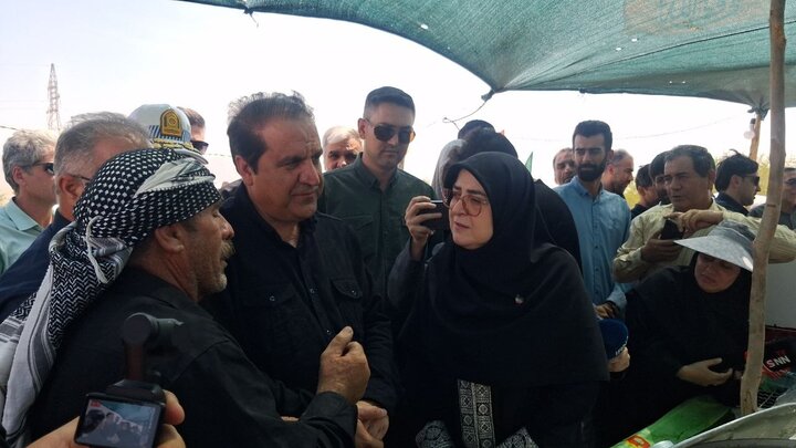 سخنگوی دولت از مرز چیلات در شهرستان دهلران بازدید کرد