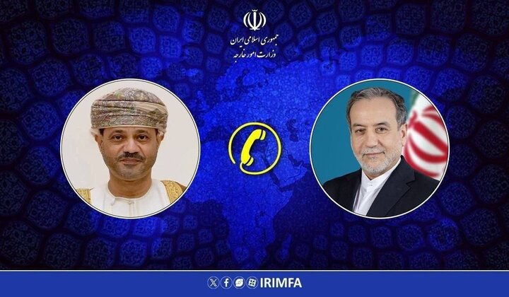 بررسی تحولات منطقه در تماس تلفنی عراقچی و وزیر خارجه عمان