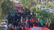 ارومیه در حال و هوای کربلا؛ جاماندگانی که با دل راهی شدند