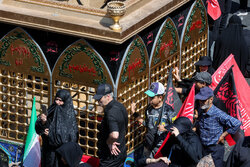حضور جاماندگان اربعین در حرم حضرت عبدالعظیم (ع)