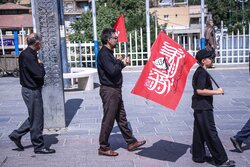 ضیاءآباد در مسیر کربلا؛ دلدادگان حسینی به راه افتادند