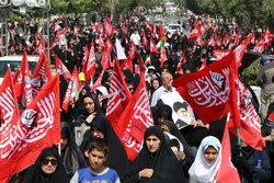 مراسم جاماندگان اربعین در کرمانشاه