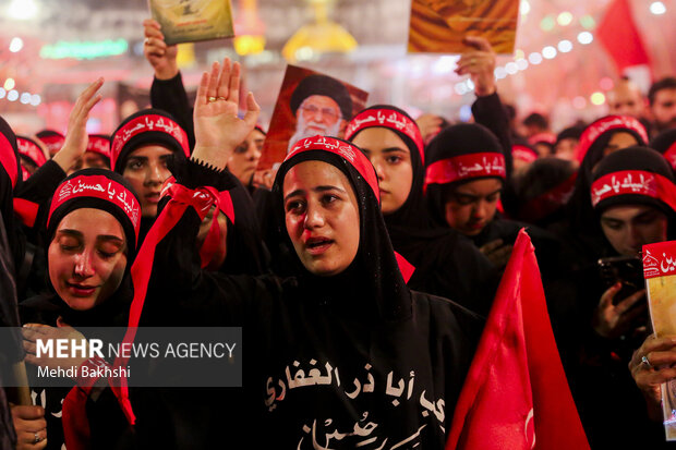 عزاداری شب اربعین حسینی در کربلا