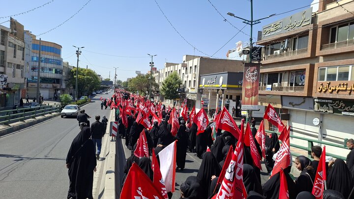 خروش دلدادگان حسینی در قزوین