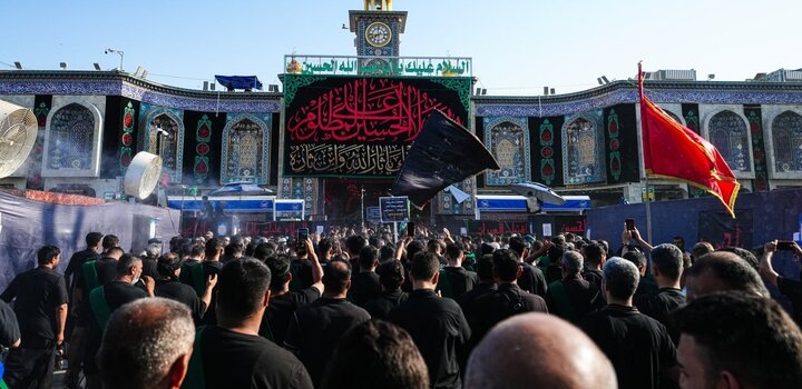 مراسم عزاداری امام حسین ع در شهرهای مختلف عراق+ تصاویر