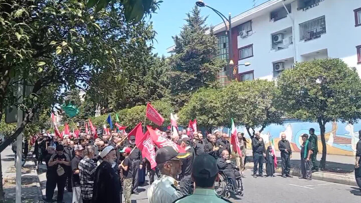 راهپیمایی عاشقان حسینی در نوشهر