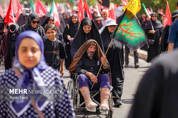 مراسم جاماندگان اربعین در شیراز