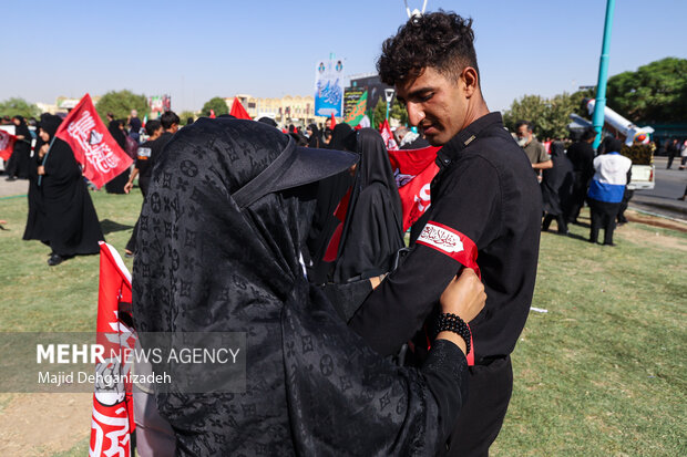 مراسم جاماندگان اربعین در یزد