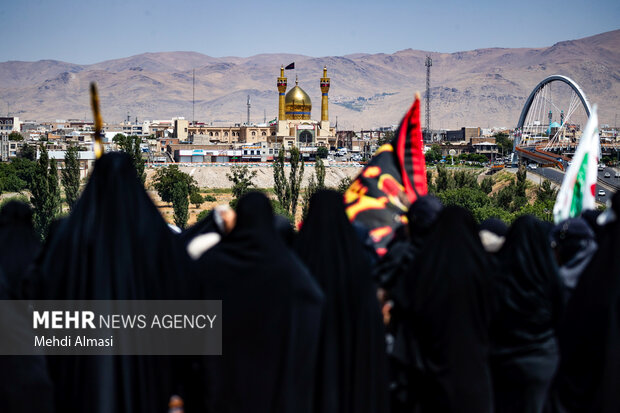مراسم جاماندگان اربعین در زنجان